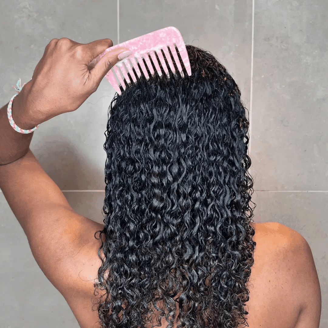 Double Row Wide Tooth Comb – Gentle & Stylish Detangling