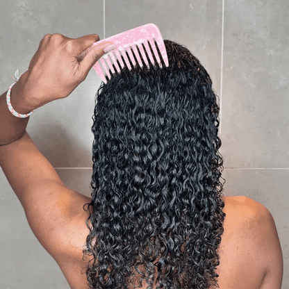 Double Row Wide Tooth Comb – Gentle & Stylish Detangling