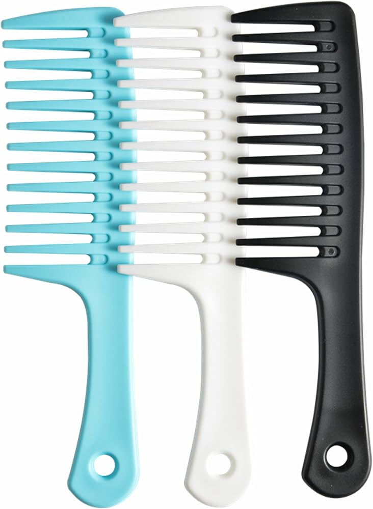 Double Row Wide Tooth Comb – Gentle & Stylish Detangling