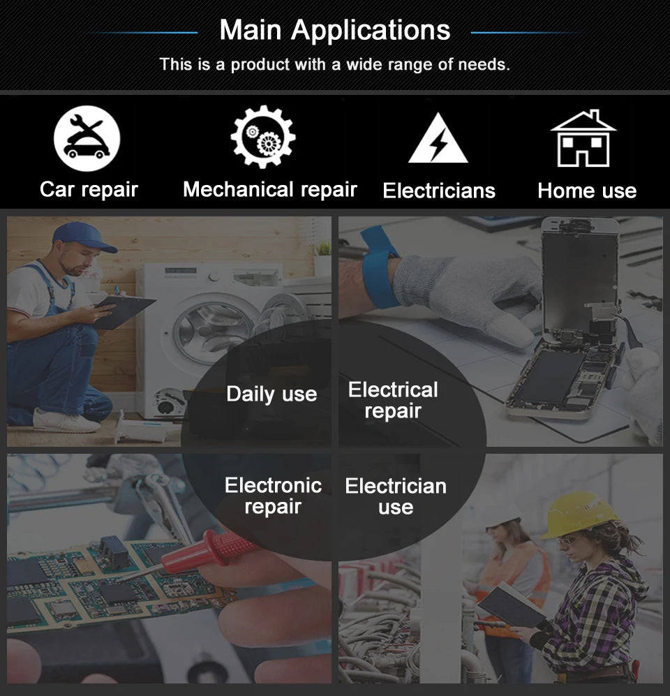 BSIDE ACM91 Digital Clamp Meter 1mA Precision Ammeter Clamp DC AC 100A Professional Multimeter Car Amvoltmeter Tester