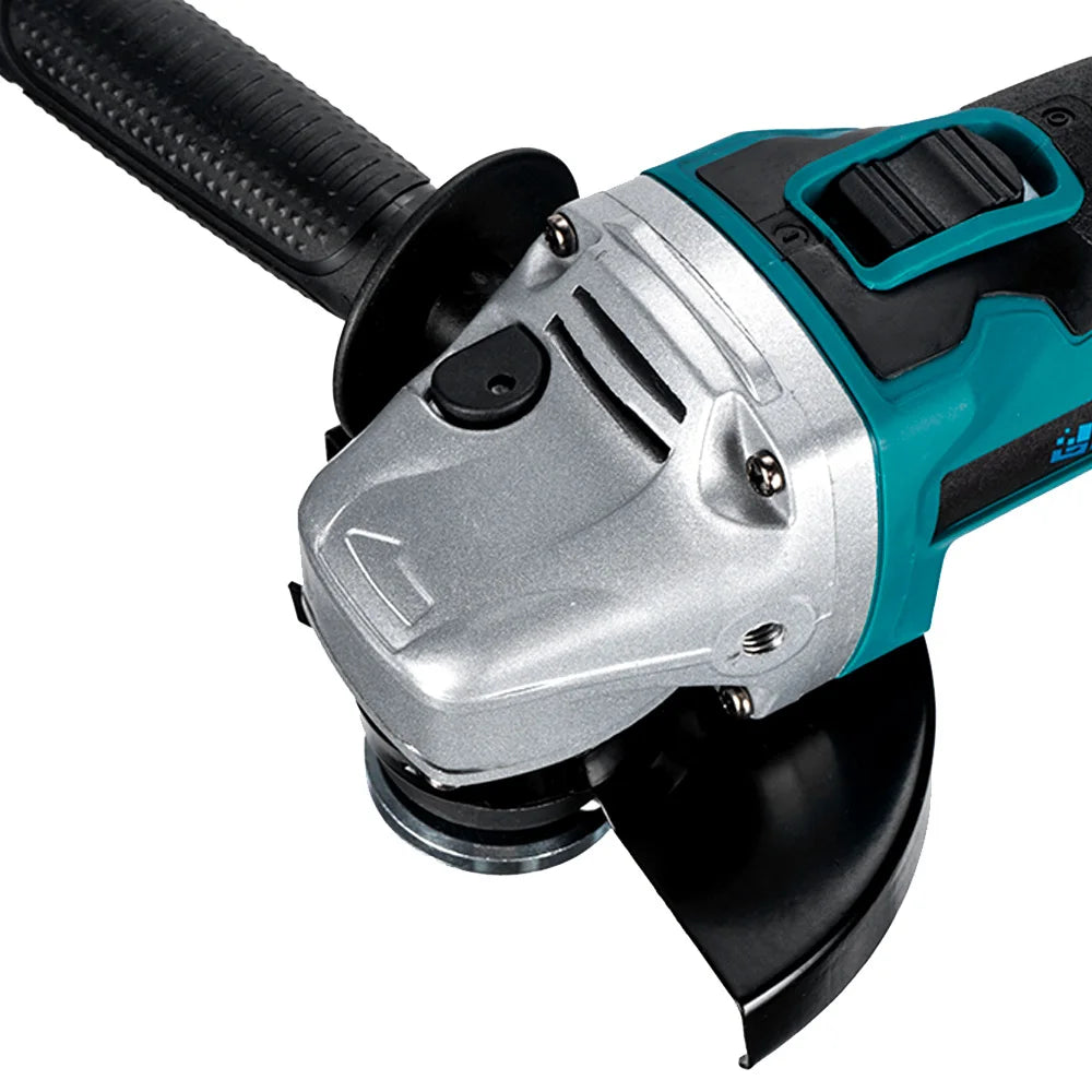 YOFIDRA 125mm Brushless Angle Grinder 14MM Cordless Cutting Polishing Cutting Machine Power Tool For Makita Battery Pin