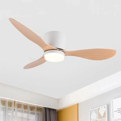Modern Simplicity 52-inch Ceiling Fan with Light Strong Wind Electric Household Fan with Remote Control for Restaurant