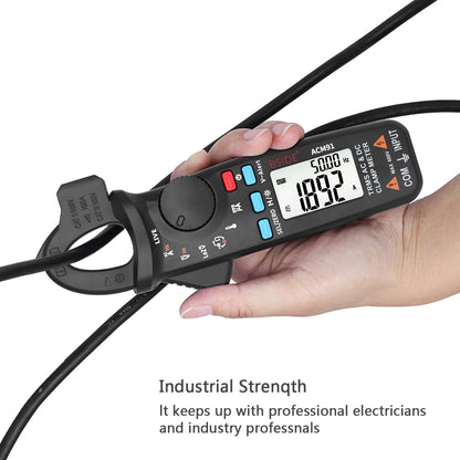BSIDE ACM91 Digital Clamp Meter 1mA Precision Ammeter Clamp DC AC 100A Professional Multimeter Car Amvoltmeter Tester