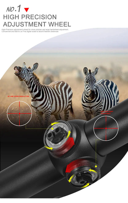4-16X40 AOEG Rifle Scopes Red and Green Illuminated Hunting Scopes Tactical Optical Scope Riflescopes Airsoft Sight