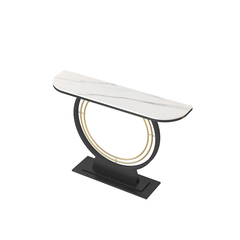 Light luxury rock slab entrance table against the wall Entry entrance cabinet Modern simple ultra-narrow decorative end view tab