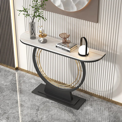 Light luxury rock slab entrance table against the wall Entry entrance cabinet Modern simple ultra-narrow decorative end view tab