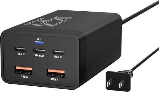 5 Ports USB C PD chargeur Charge rapide 3.0 Type C USB chargeurs de téléphone adaptateur de Charge rapide pour iPhone 16 15 Samsung Xiaomi Huawei