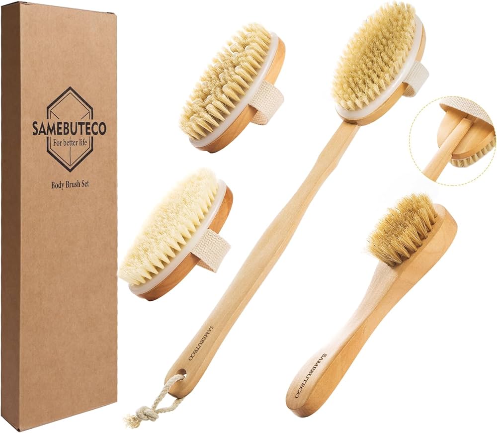 Brosse de Massage Anti-Cellulite – Soin Corps et Cuir Chevelu en Bois Naturel