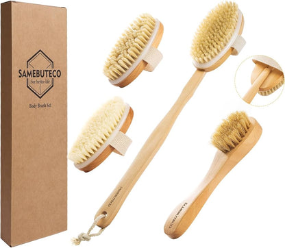Brosse de Massage Anti-Cellulite – Soin Corps et Cuir Chevelu en Bois Naturel
