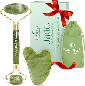 Rouleau de Jade & Gua Sha – Massage Visage Anti-Fatigue