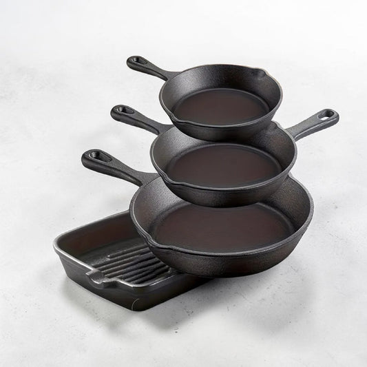 Set de Poêles en Fonte – Cuisson Parfaite - Everia Shop 