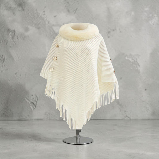 Poncho Femme Hiver – Élégance & Chaleur Premium - Everia Shop 