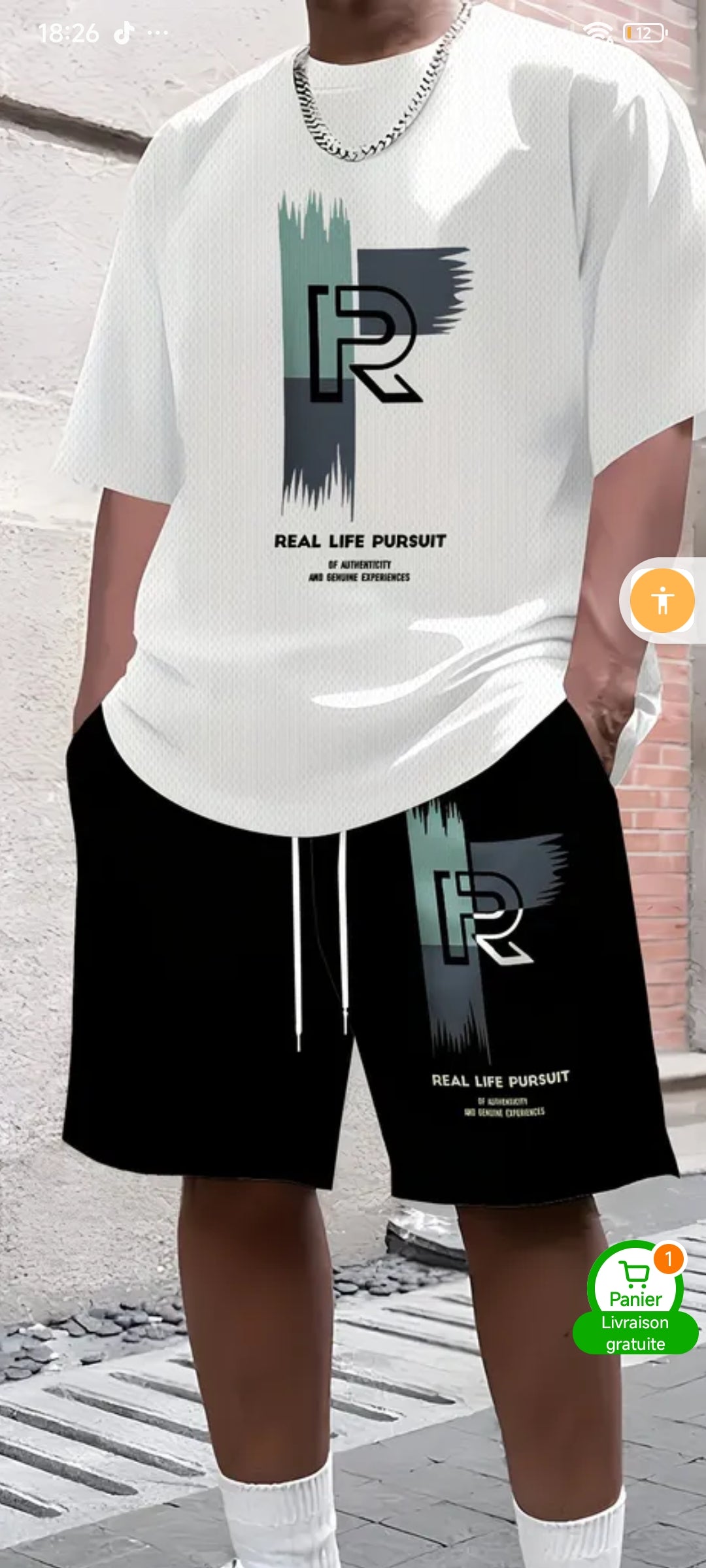 Ensemble tee-shirt+short Homme - Everia Shop 
