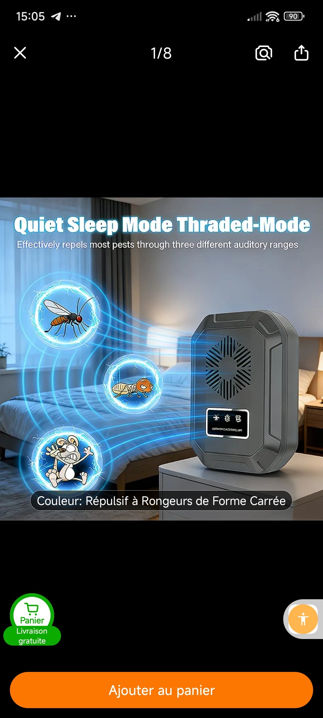 Boîtier Anti-Nuisibles Ultrason - Everia Shop 