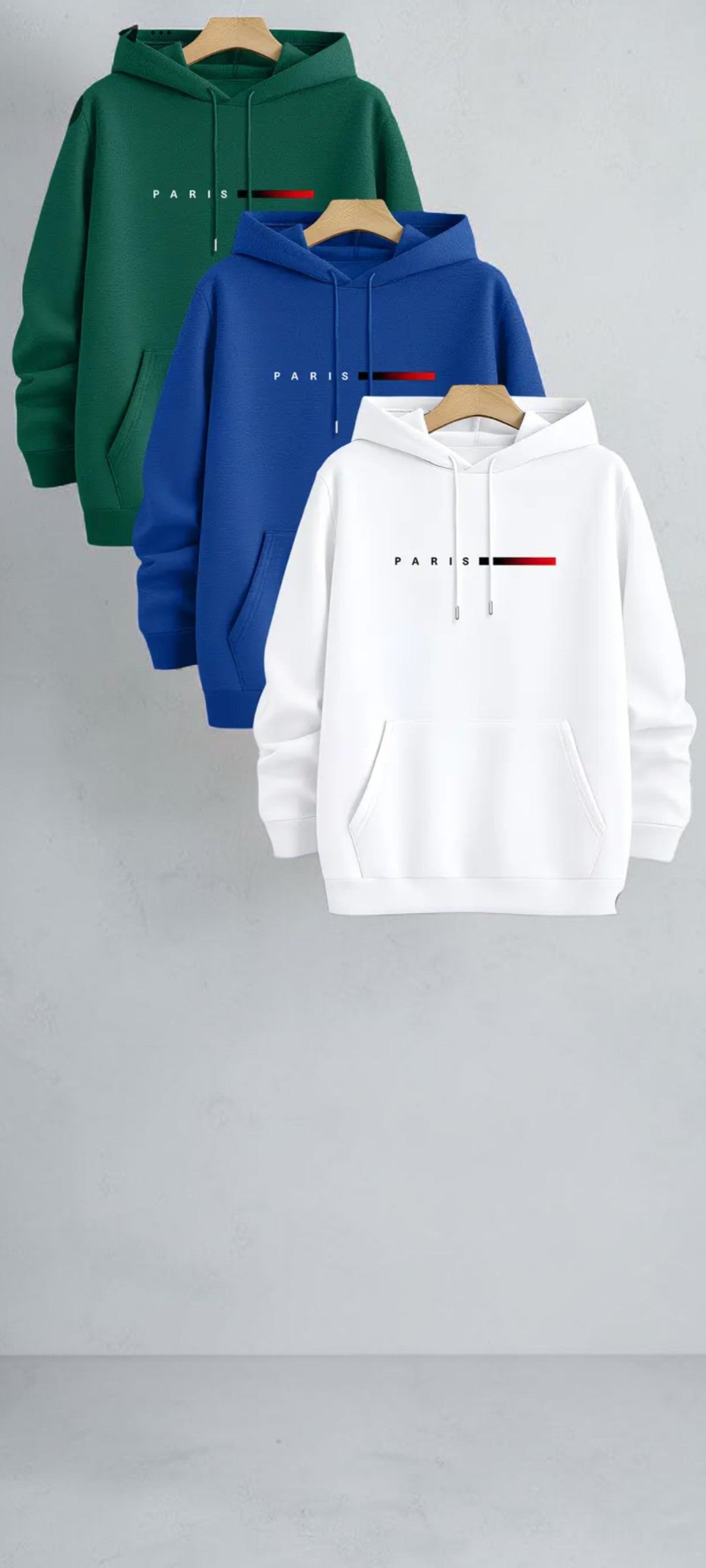Sweat à Capuche Homme “PARIS” - Everia Shop 