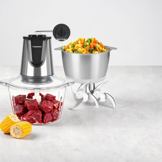 Hachoir électrique multifonction inox - Everia Shop 