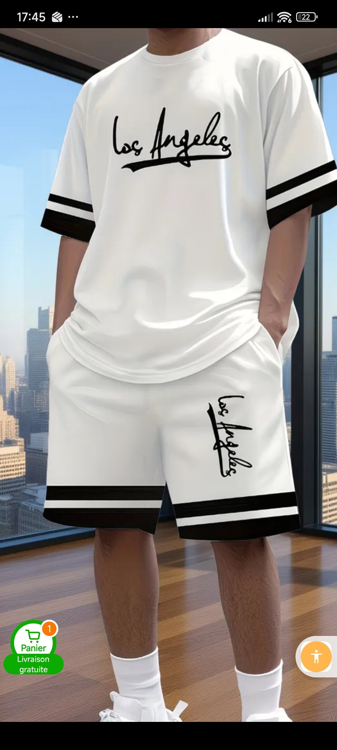 Ensemble tee-shirt+short Homme - Everia Shop 