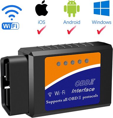 Lecteur de Code OBD2 WiFi ELM327 – Version V1.5  Scanner diagnostic auto – Android / iOS / PC